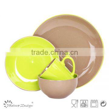 ceramic dinner set/Two-tone Glazed Stoneware Dinnerware