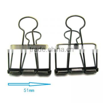 butterfly empty shape metal folder binder clips with strong strength in golden and rose copper