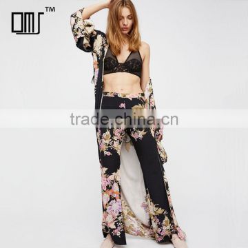 New pattern floral flare pants alli baba com ladies bohemian clothes