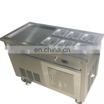Commercial rental Stir fry ice cream machine single pan fried ice cream roll machine