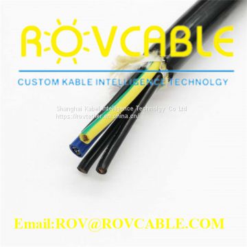 Underwater robotics wire and cable with kevlar reinforced cable