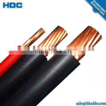 Black AWG#10 HMWPE HALAR or KYNAR Copper Cable