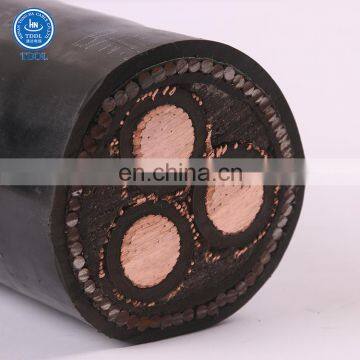 TDDL 22kv 3 core armored copper ats power cable shielded with copper tape