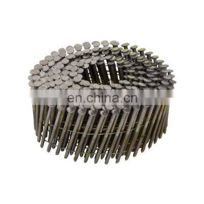 15 Degree Wire Coil Nails Pallet Galvanized Polished Coil Nails