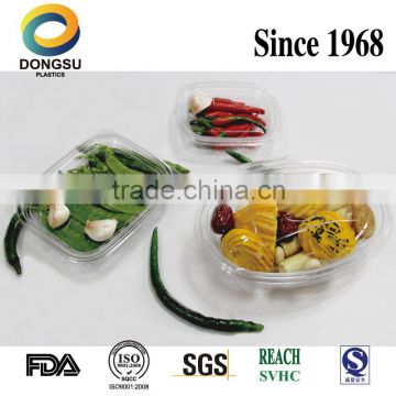 Disposable PET Vegetable/Fruit Packaging Container,First Manufacturer of PET Products in China, Best Supplier,Deli Bowl