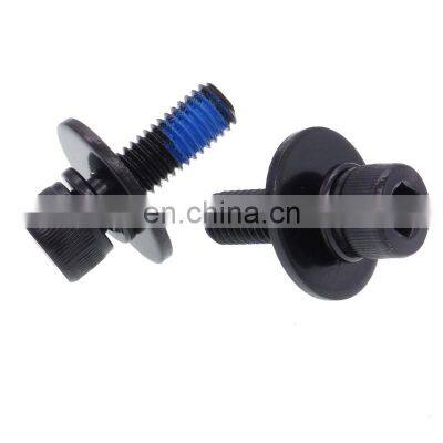 Ni-plated c1018 combination screws with square washer