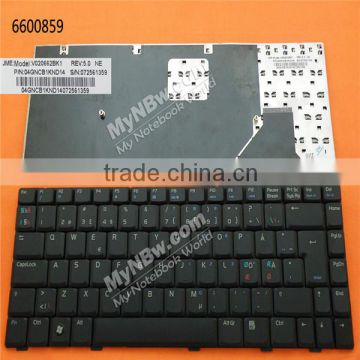 Original laptop keyboard for ASUS W3 W3J A8 F8 N80 BLACK Layout Nordic