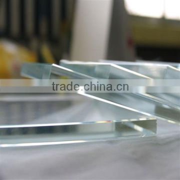 Tempered 6mm ultra clear float glass low iron glass price