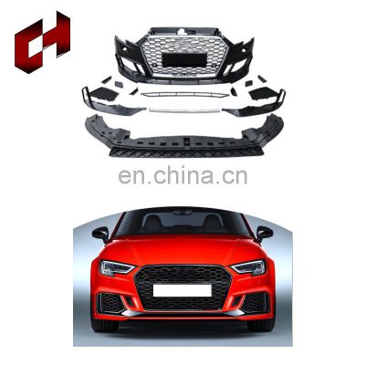 CH Good Price Automotive Accessories Grilles Spoiler Cover Front Lip Rear Lamps Car Body Kit For Audi A3 2017-2020 To Rs3