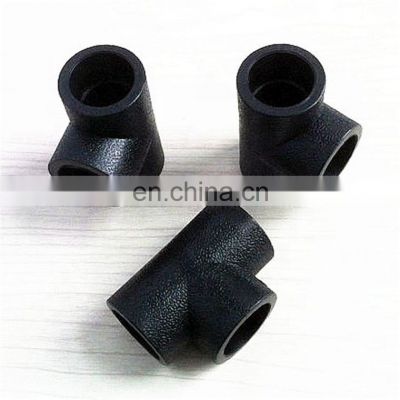 Factory ISO4427 all size PE100 PE80  butt fusion fitting tee elbow stub end