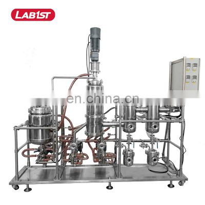 lab1st stainless steel thin film distillation short path wiped film molecular distillation equipment