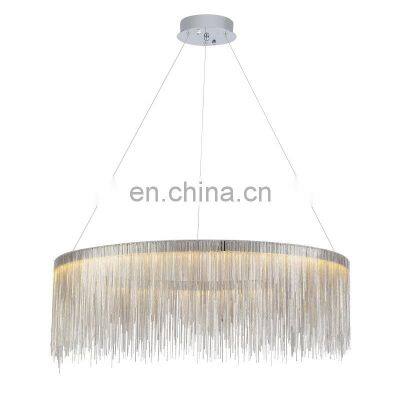 Modern Luxury LED Pendant Light Indoor Tassel Chain Chandelier Living Room Dinner Room Decor Hanging Lamp