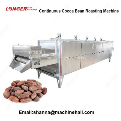 High Quality Continuous Cocoa Roaster Machine|Cacao Bean Roasting Machine