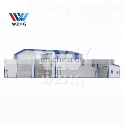 China manufactory moving paint cotton canvas eu building prefabricated steel structure warehouse