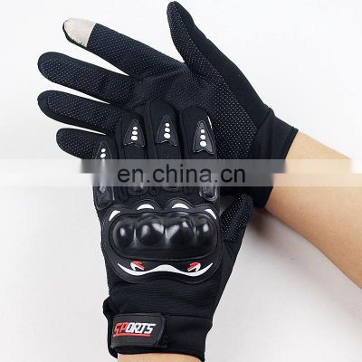 Customized Outdoor touch screen full finger protective racing Motos antislip motorcycle gloves