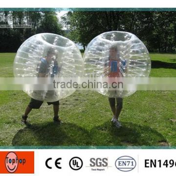 1.00mm PVC or TPU Inflatable Loopy Ball Human Body Bumper Ball