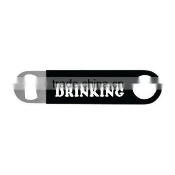 trade assurance stainless steel rubber coated bottle opener