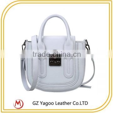 Hot Sale Fashion Branded ladies handbag / woman'bag leather material