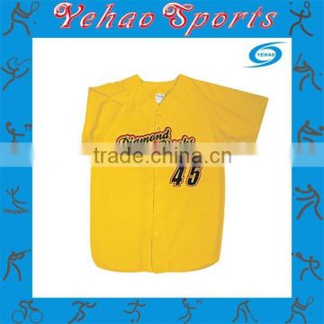 college yellow and red baseball jersey with name and number for sale