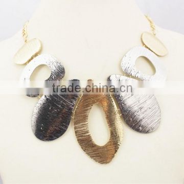Factory Wholesale African Gold Statement Necklace & Earrings Set Jewelry Set