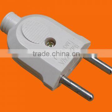 European style straight shape 2 pin electric plug (P7052)