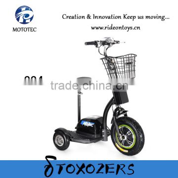 Mototec electric mobility scooter three wheel scooter 350W 36V or 48V electric bike for adults