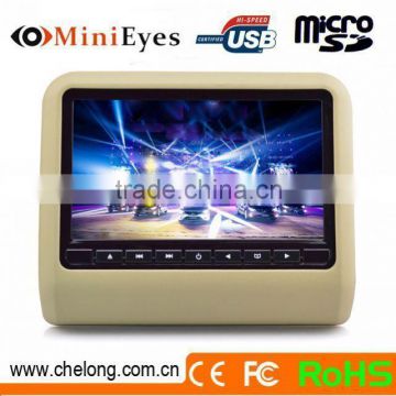 Chelong Cheapest 9" INNOLUX New Digital LCD Screen with HDMI headrest monitor with dvd