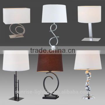 Modern fabric shade table lamp for hotel and decoration