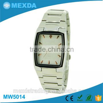 wholesale couple quartz watch alloy case steel watch buckle