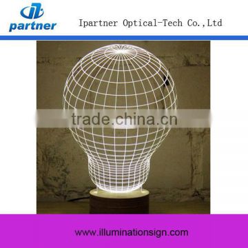 New Type Acrylic Laser Engraving 3d Led Lamp For Sale