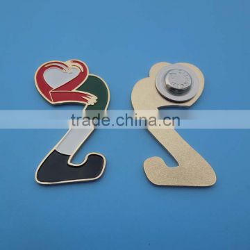 Mold Free Design United Arabia Emirates Metal Lapel Brooch Pin for UAE