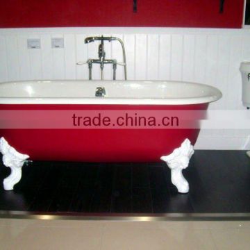 Portable cast-iron enamel bathtub