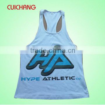 Gym stringer vest for men&mens gym singlet&cotton singlet CC-713