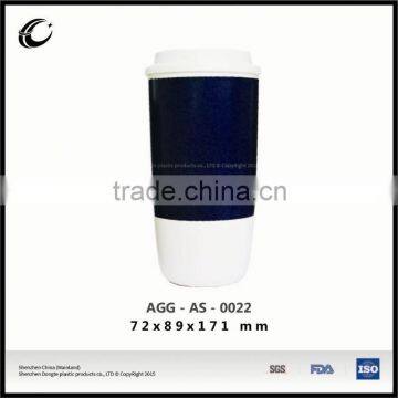 promotional new design plastic coffee cup mug plastic plastic drinking mug with lid