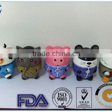 promotional gifts chinese zodiac candy jar chinese zodiac candy jar with plastic cover
