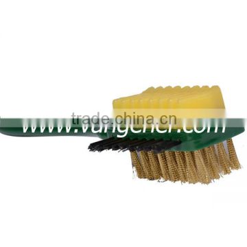 Shoe polish brush/ stainless steel hair shoe polish brush