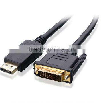 DisplayPort to DVI Male to Male Cable in Black 10 ft