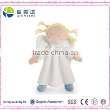 Plush 16 inches Blonde Girl Angel Doll with wings