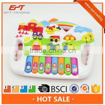 NEW Plastic cartoon B/O keyboard with intelligent function for kid