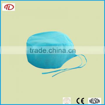 non woven normal pp surgical disposable printed bouffant caps