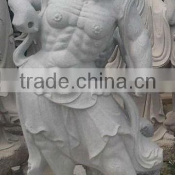 Outdoor China Natural Grey Stone figure carving
