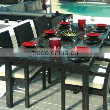 PE rattan furniture dining set F1055