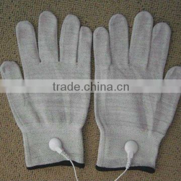 All Natural silver Fiber Fabric TENS Unit Gloves for Medical Beauty