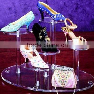 Acrylic shoes display stand riser