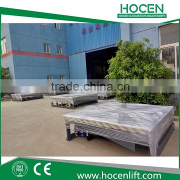 6-16Ton Steel Material Cargos Unloading Ramp Dock Leveler Hydraulic Electric Stationary Trailer loading Ramp For Truck
