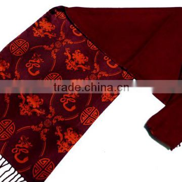 Factory Direct No MOQ Double Layer Silk Scarves 2 Wholesaler in China