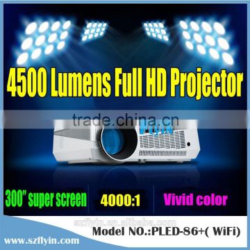 Android4.2 Wifi1080p 3d led projector 1280x800 4000lumens LED Home Theater Projector RJ45 full hd Smart Home Wifi 3d projector