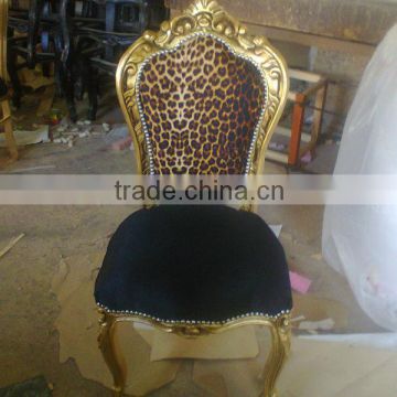 leopard antique chair