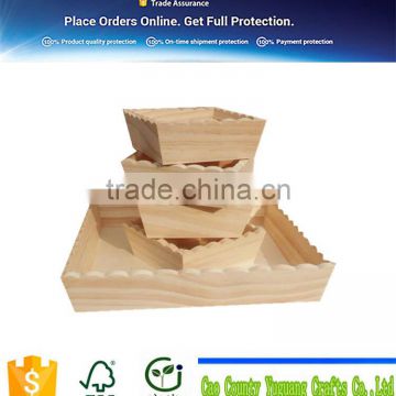 family use fruit storage wooden tray supplier