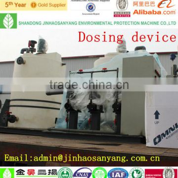 Chemical dosing device for waste water treatment